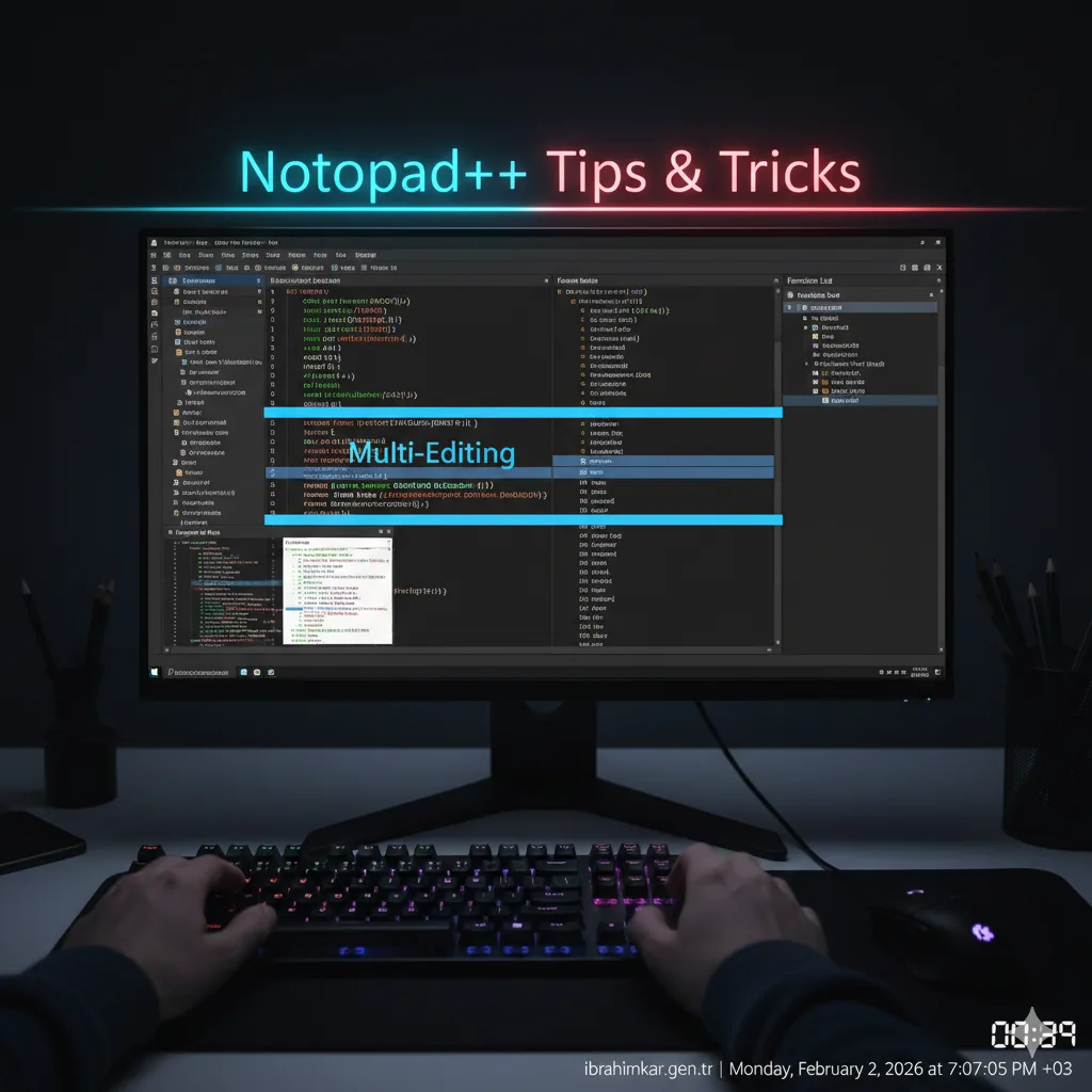 Notepad++ Püf Noktaları: Kod Yazarken Zaman Kazandıracak İpuçları